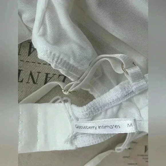 🆕Gooseberry Intimates Manhattan Demi Bra Ivory Size M New With Tags - Picture 8 of 8